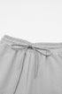 Textured Loose Fit T Shirt and Drawstring Pants Set